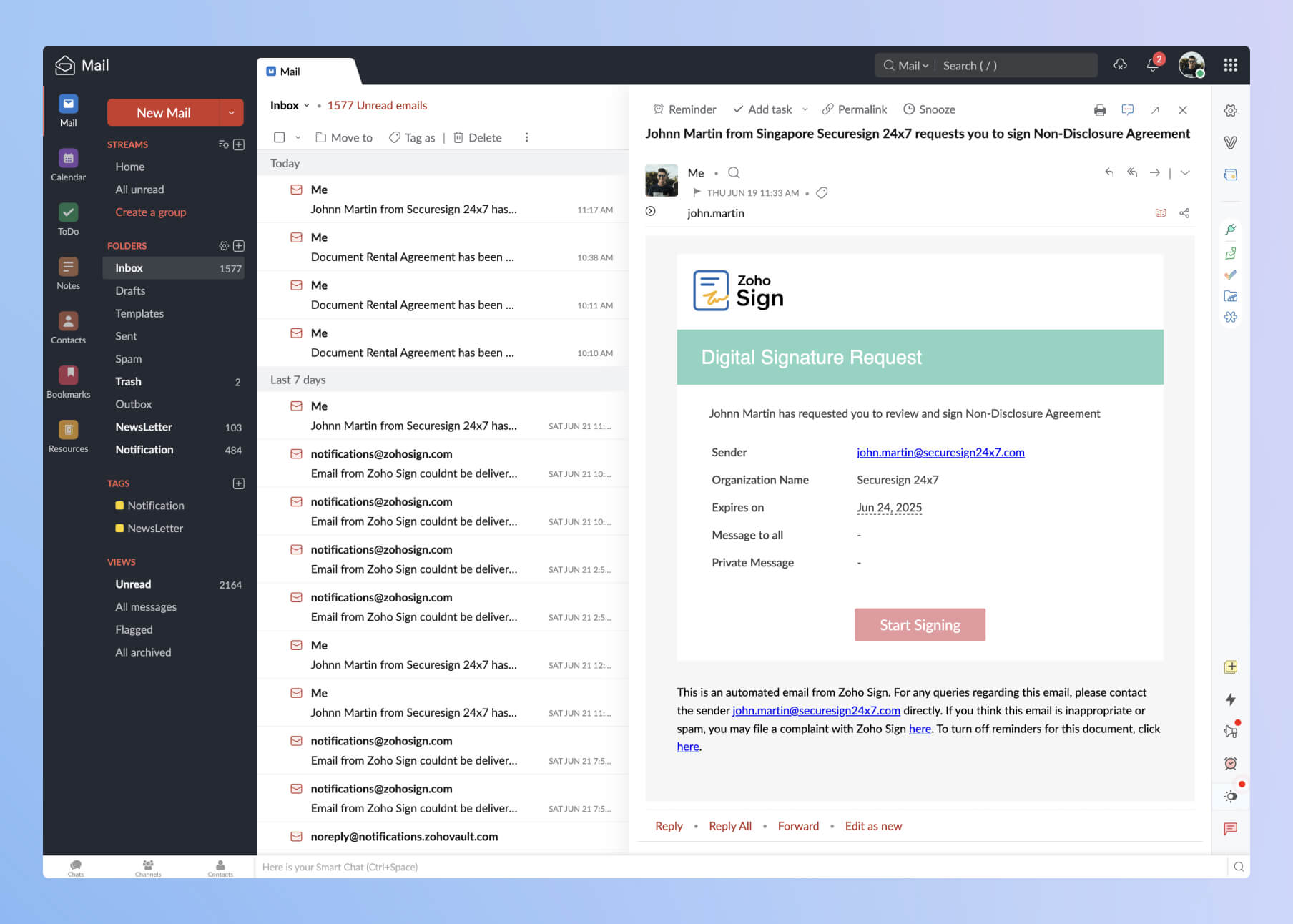 sign integrate with workerly