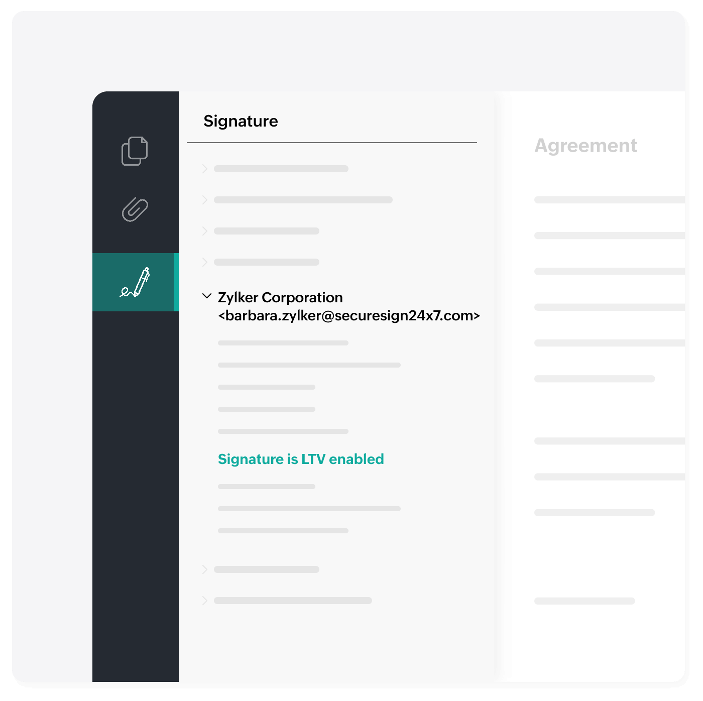 How to check the LTV status of a signed document?