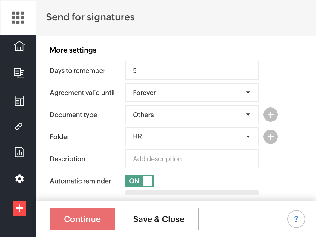 Configure advanced settings