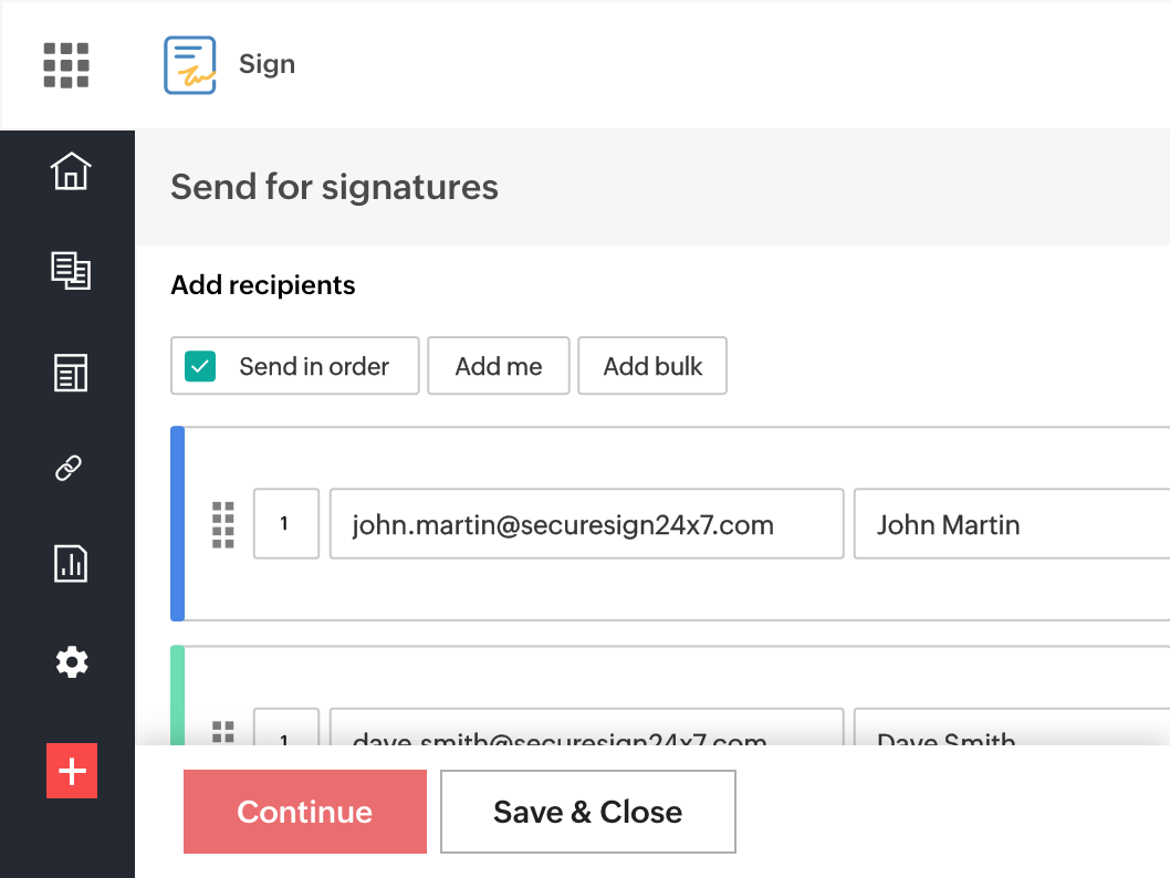 Customize the signing hierarchy