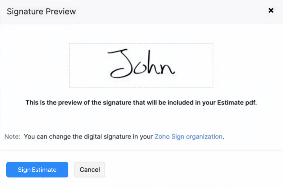 Estimate signing Sub-img