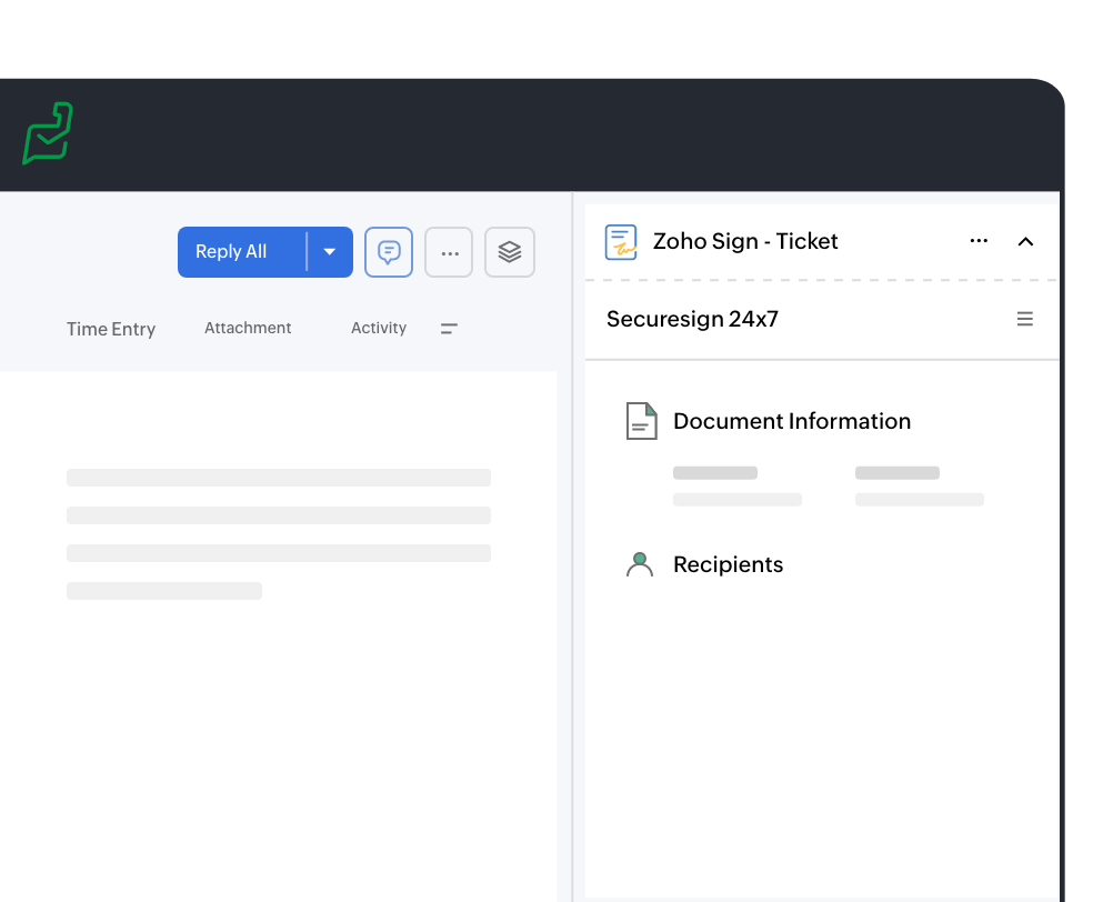 Track ticket and document status
