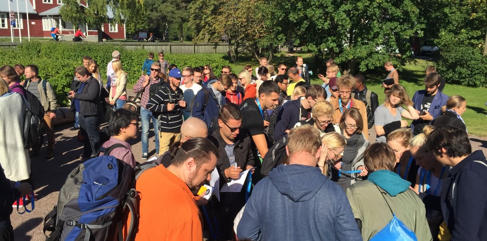 Participants gathered at the 2015 Vormsi hackathon