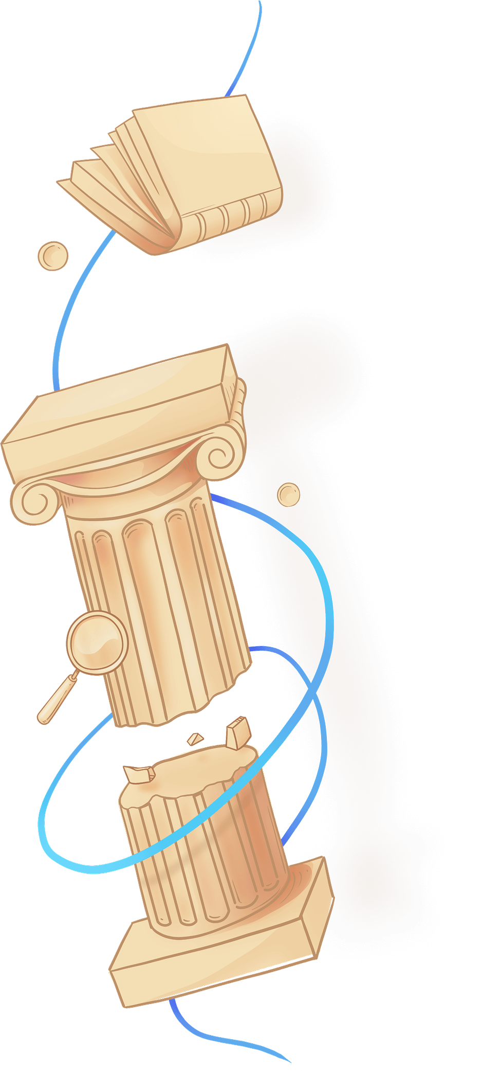 Decorative pillar artwork