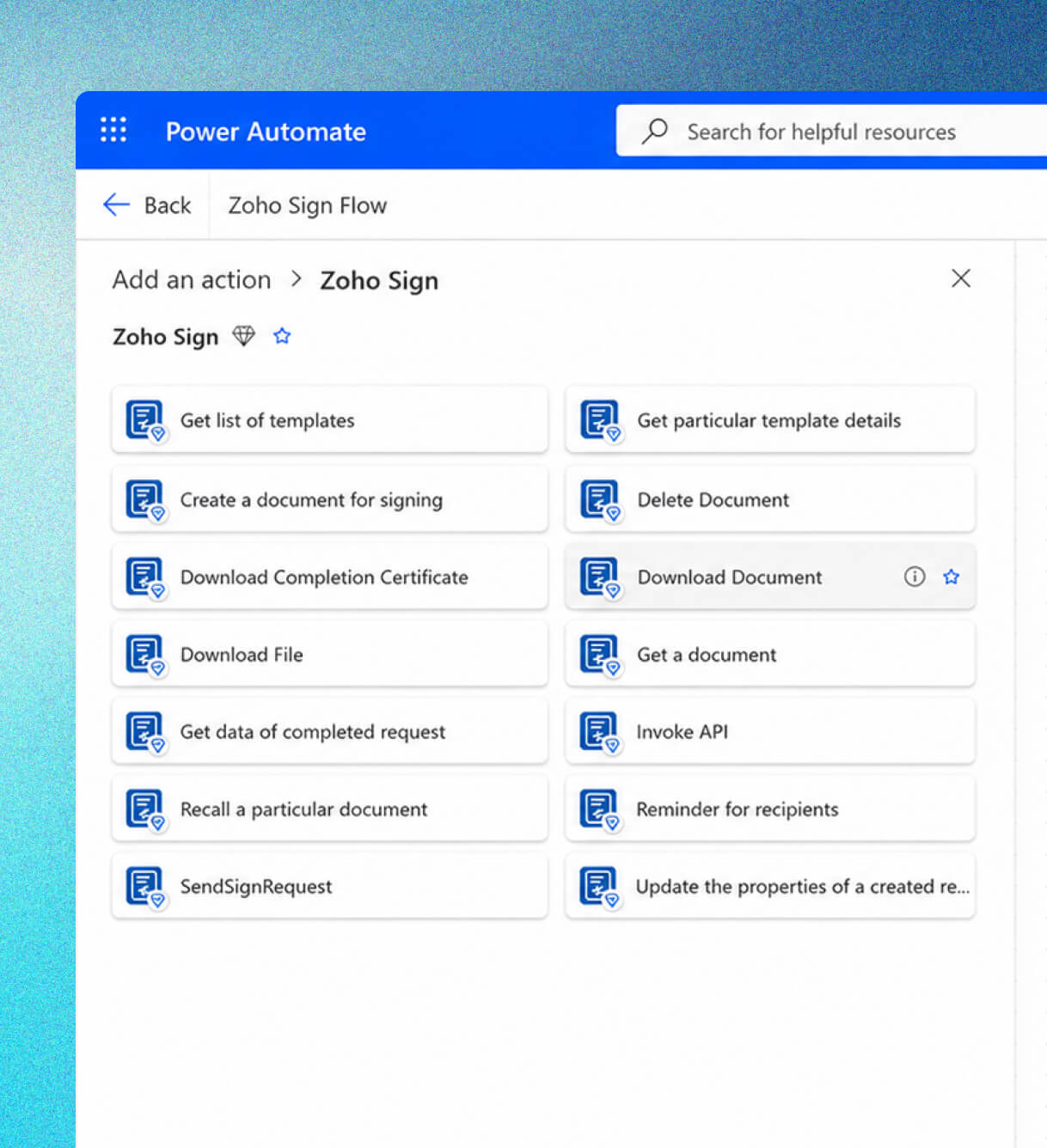 Automate actions