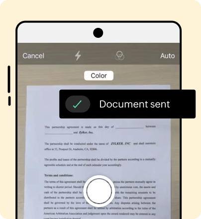 Scan, sign, and send