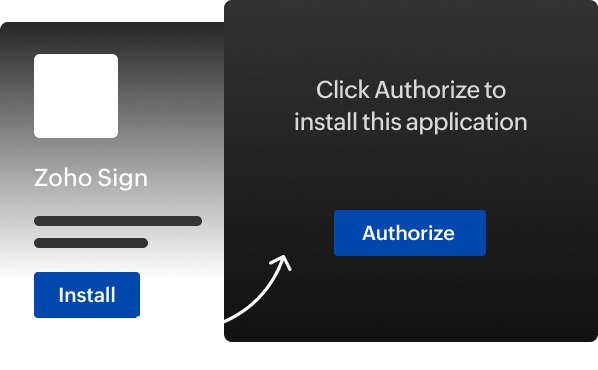 Installation and authorization of the integration
