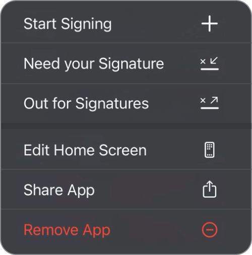 Send and sign documents