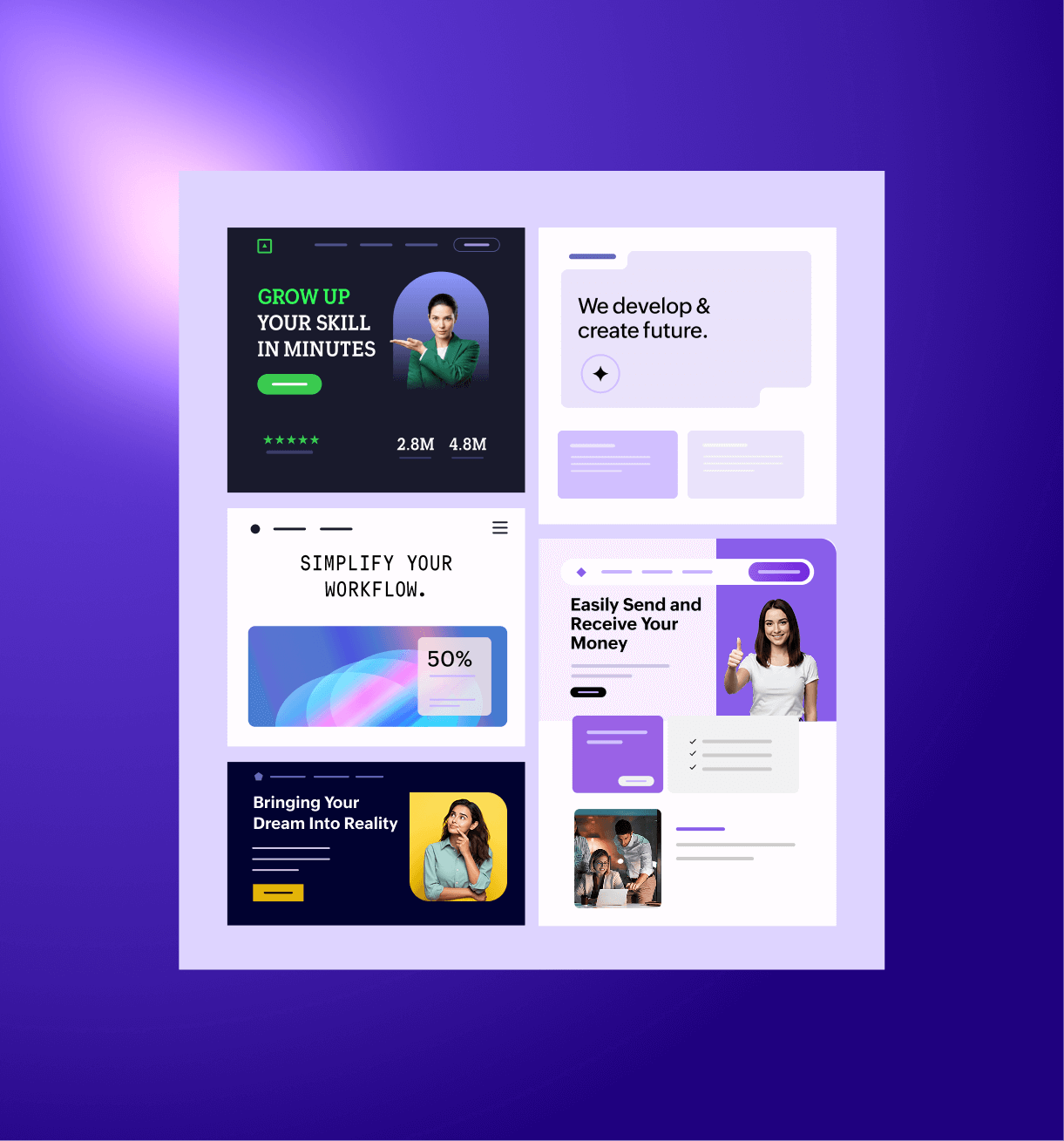 Website builder for agencies with one-click site cloning and template library for fast deployment