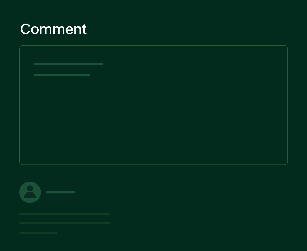 Comment settings
