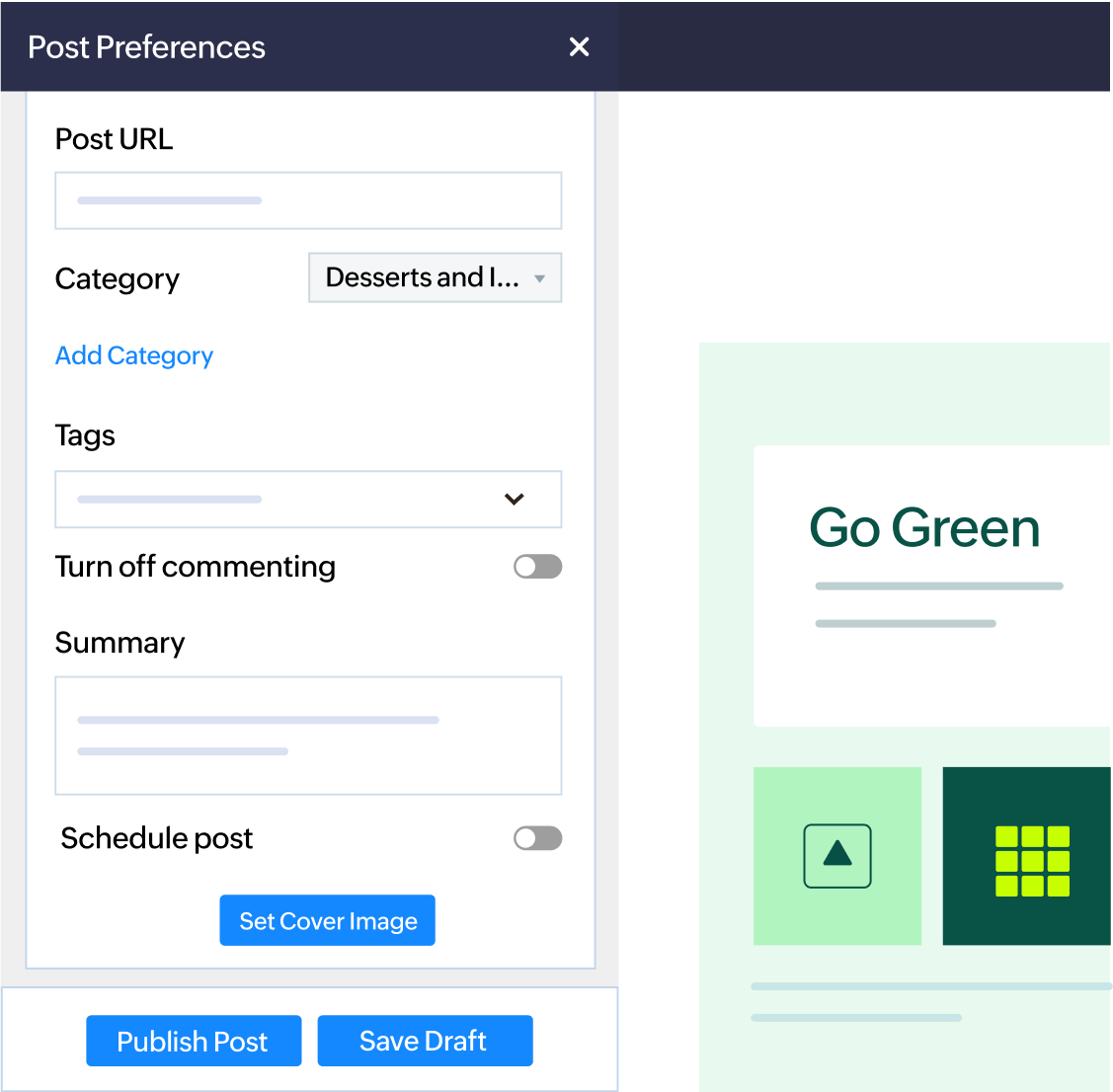 Post visibility options