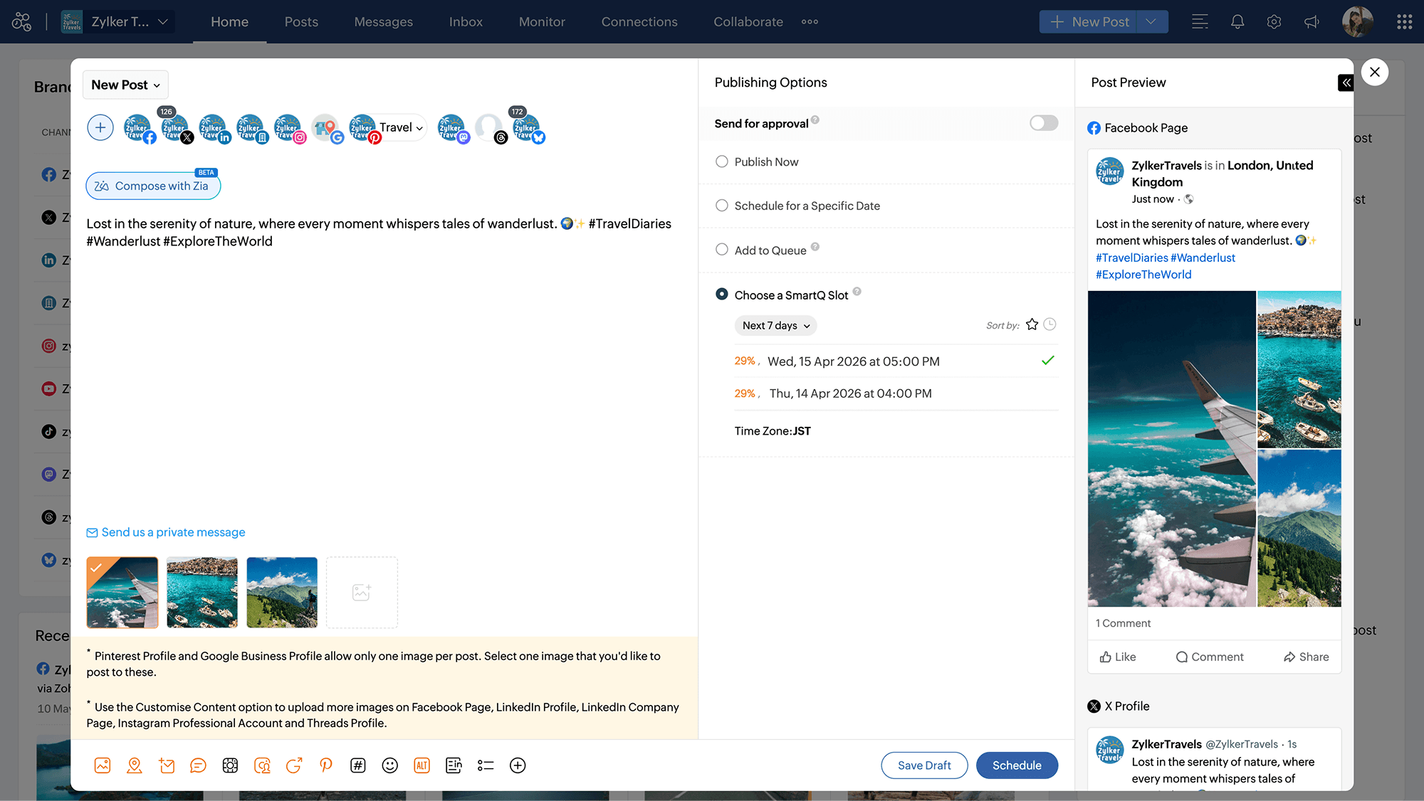 Team collaboration with drafts and workflows