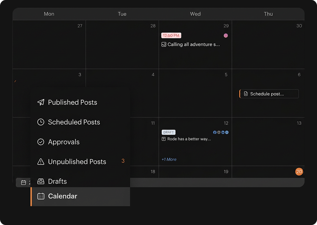 Build a content calendar