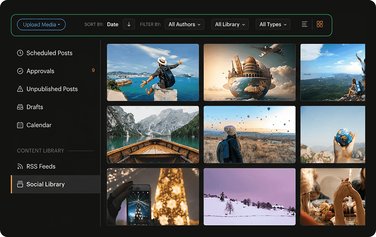 Manage media and assets