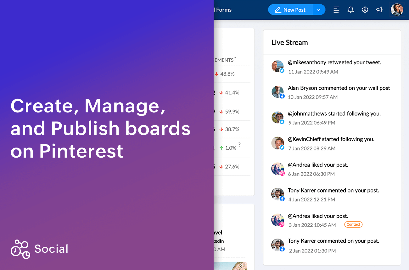 Create, Manage and Publish boards on Pinterest