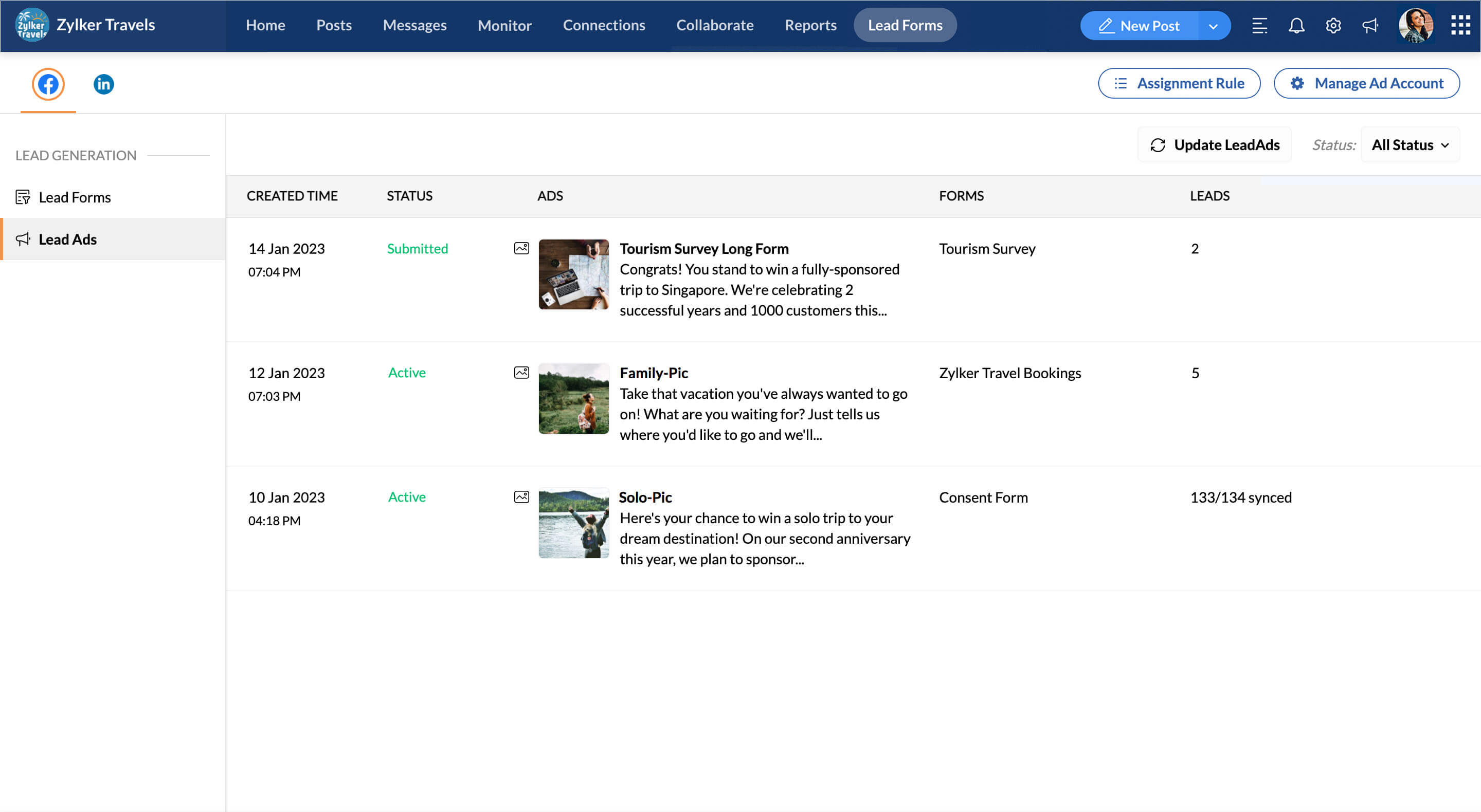 Feature Lead Ads