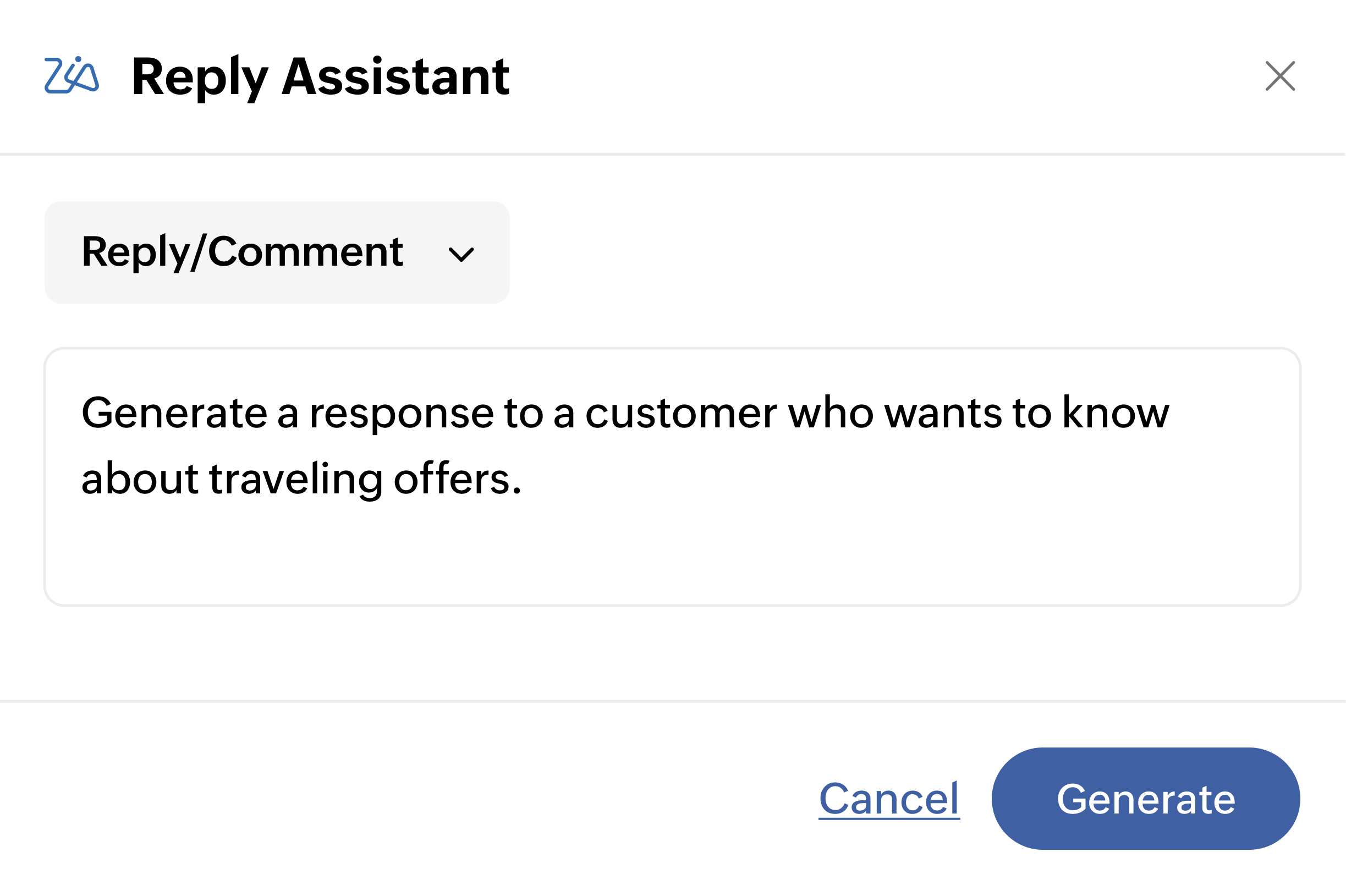 Zoho Zia Content Tailor