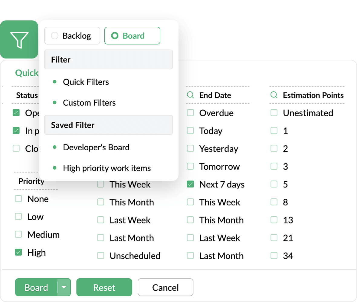 Filters and Custom Views