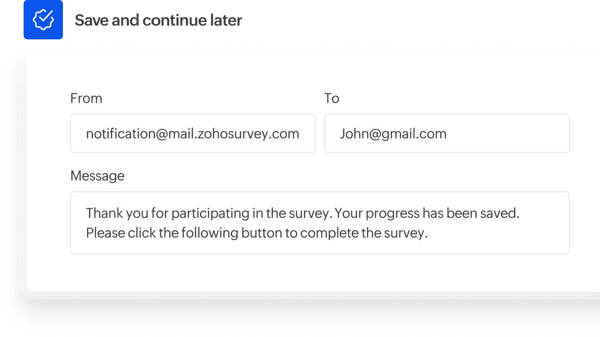 Flexible survey completion