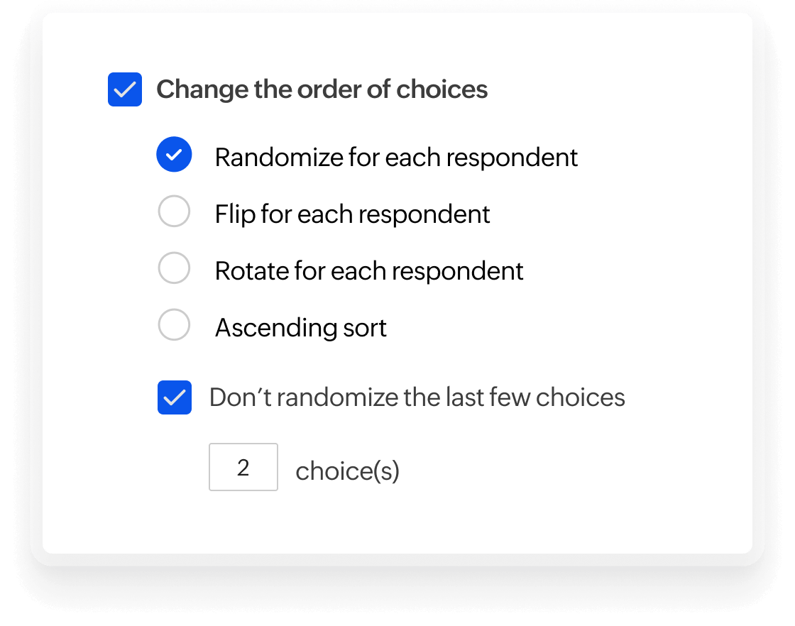 answer randomization