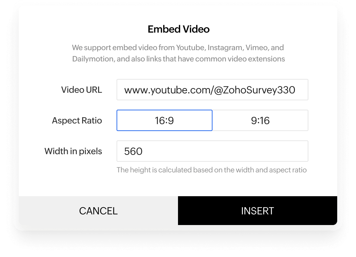 Embed video