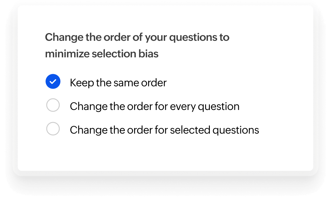 question randomization