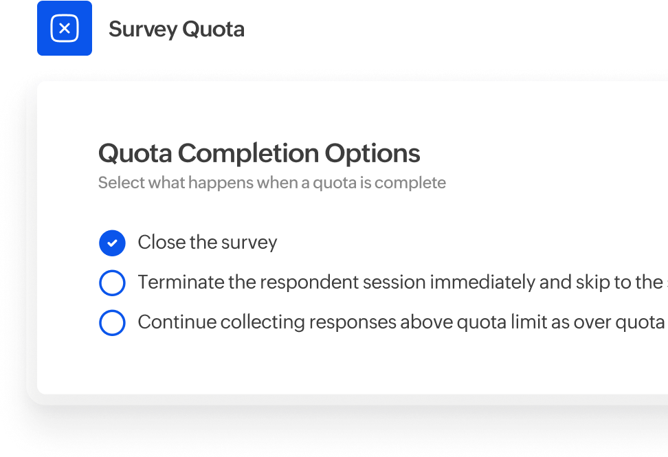 Close your survey without deleting it