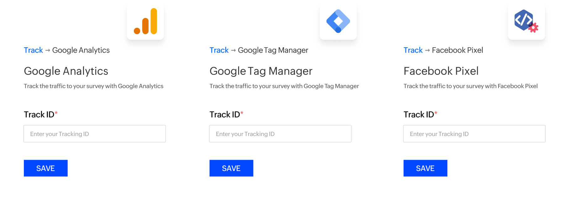 Track survey response rates