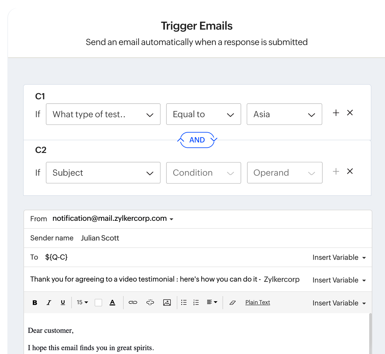 Automate follow-ups