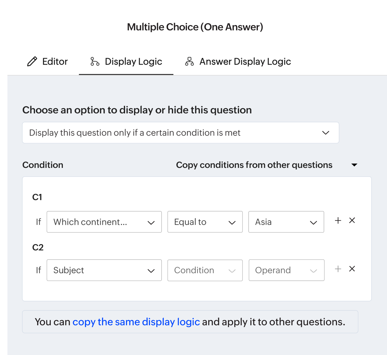 Smart logic paths