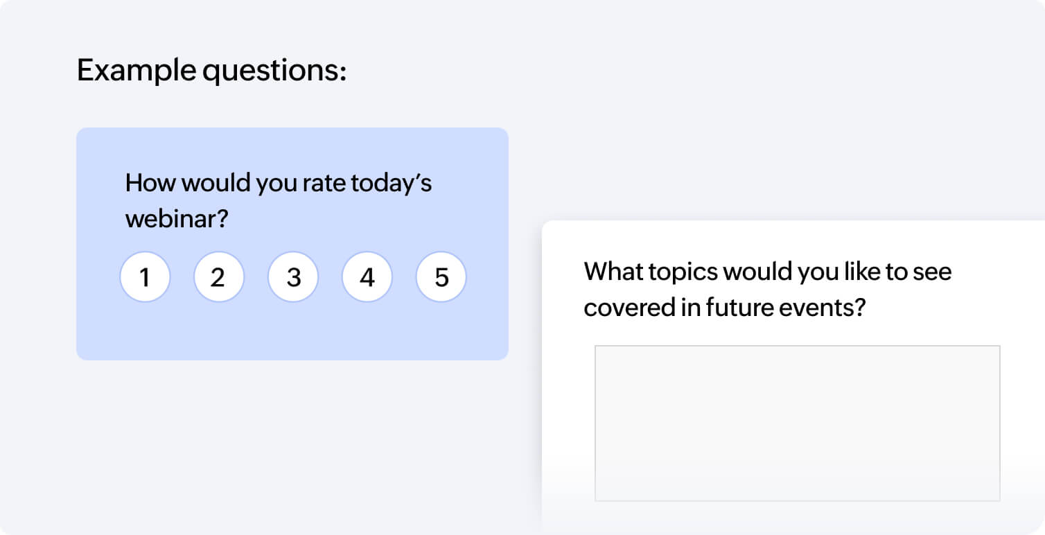Post-event surveys