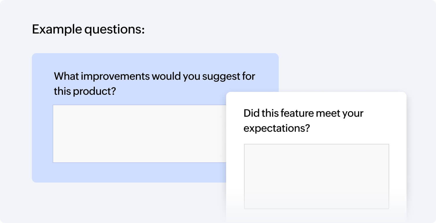 Product feedback surveys