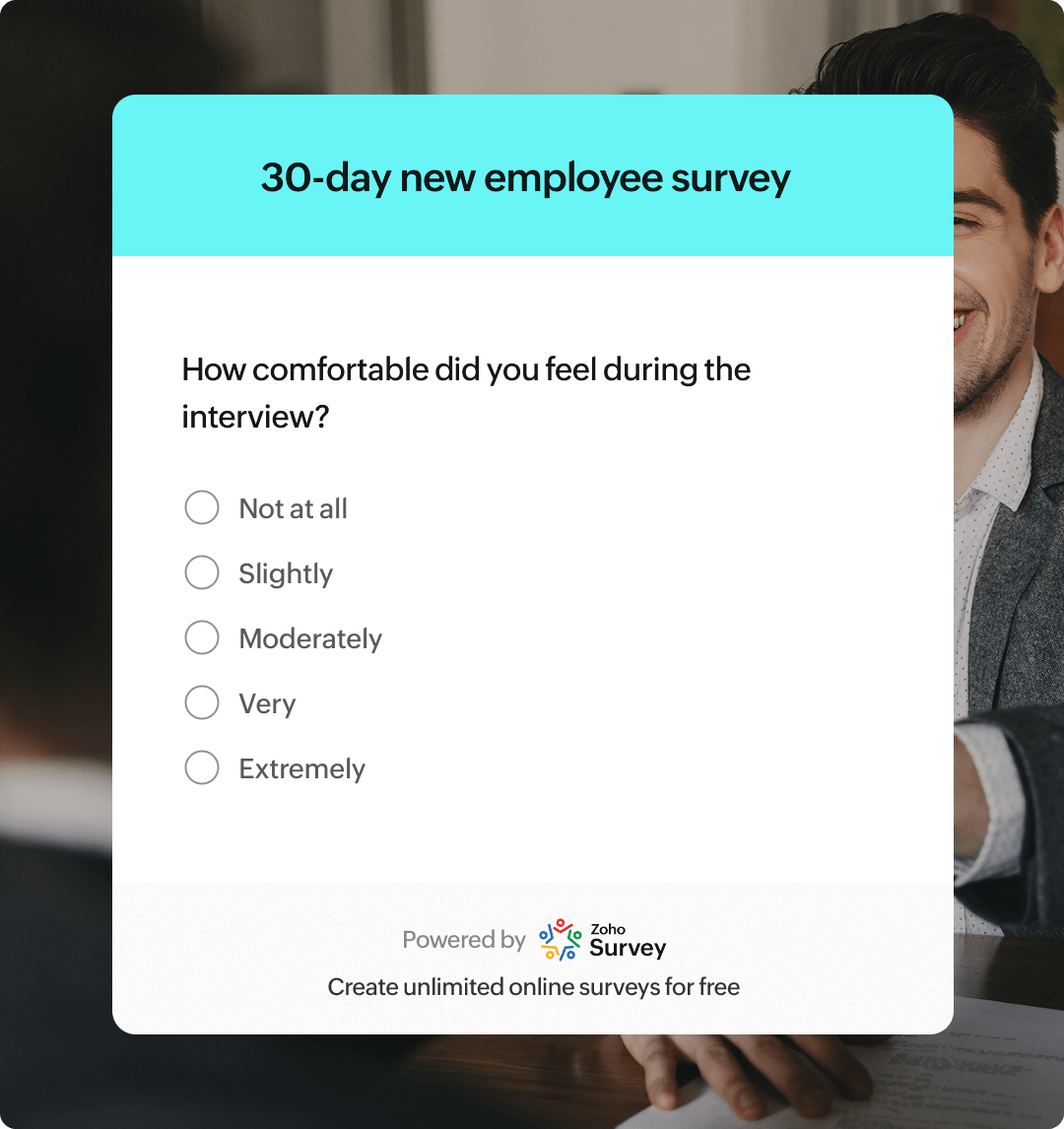 30-day new employee survey