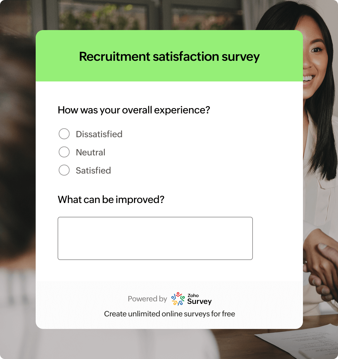 Recruitment satisfaction survey