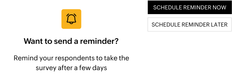 Reminder schedule settings for following up with survey recipients