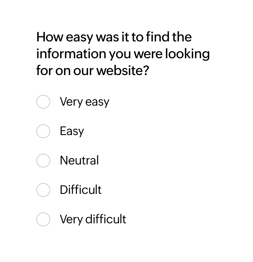 Customer journey experience surveys