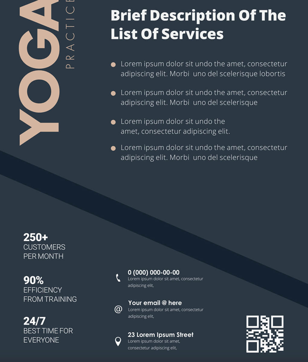 QR codes on posters or pamphlets