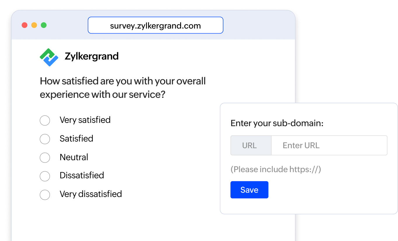 Build guest trust with white-labeled surveys