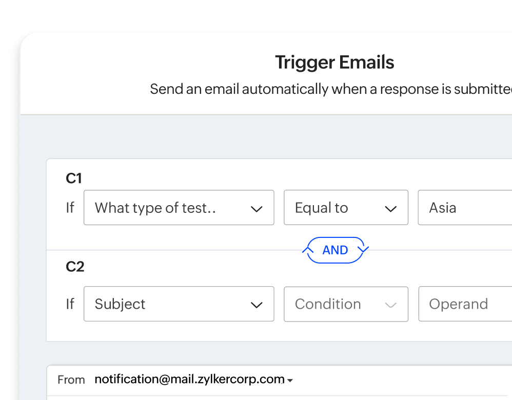 Email notifications