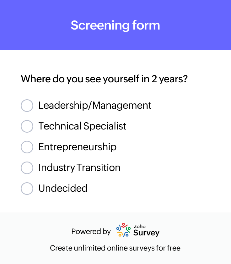 Candidate evaluation and screening form