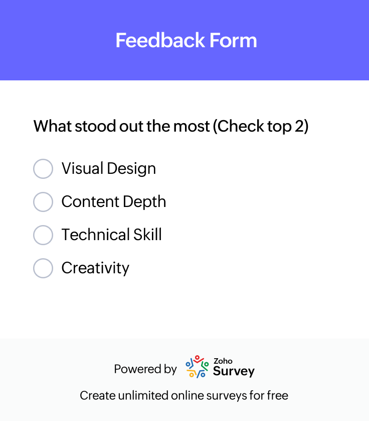 Candidate portfolio evaluation form