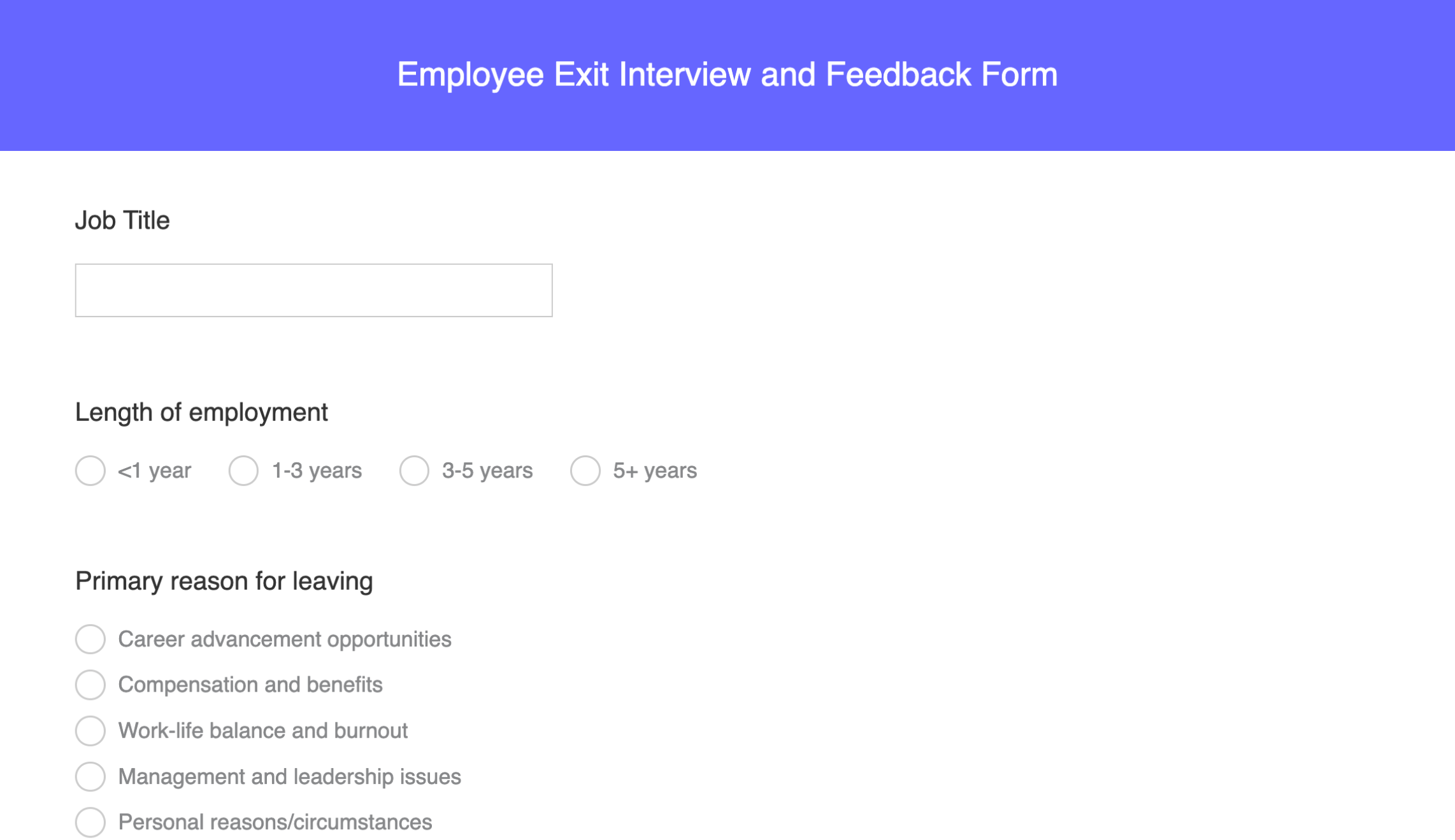 Employee complaint form
