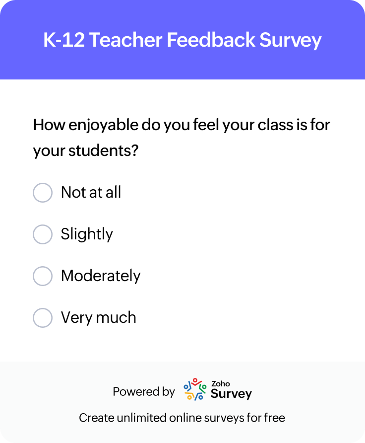 K-12 teacher satisfaction survey template