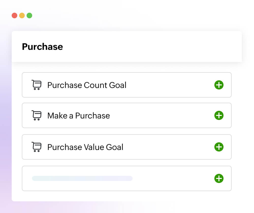 shopping milestones