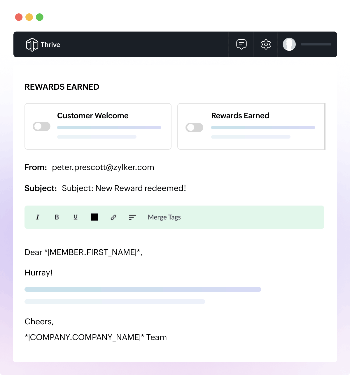 Celebrate milestones with thoughtful reward updates