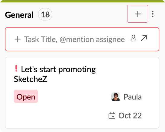 One task, multiple ways to add