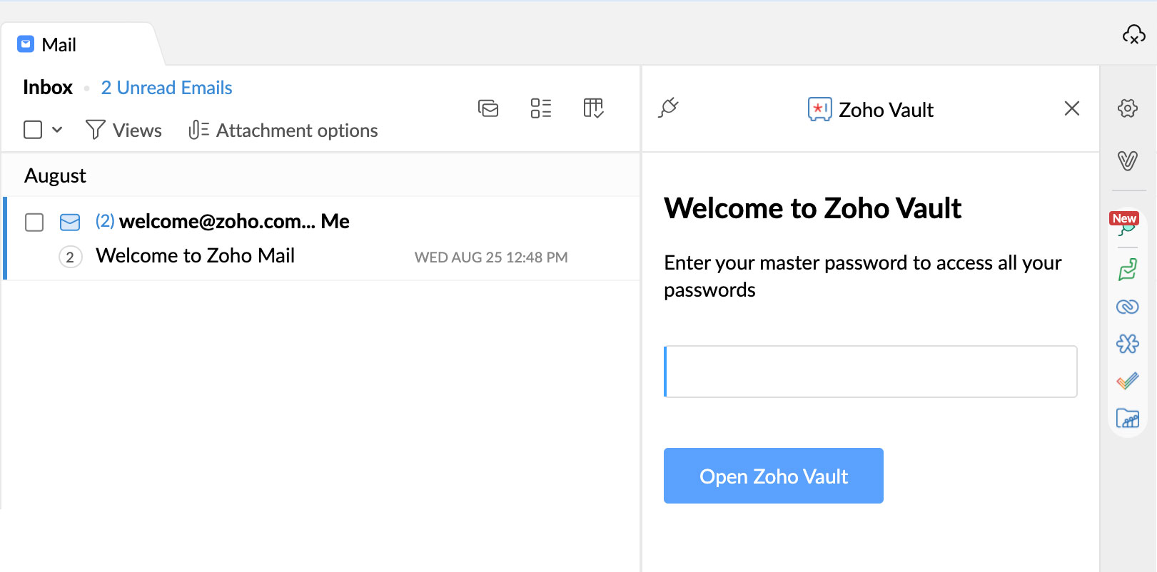 Convenient access to passwords