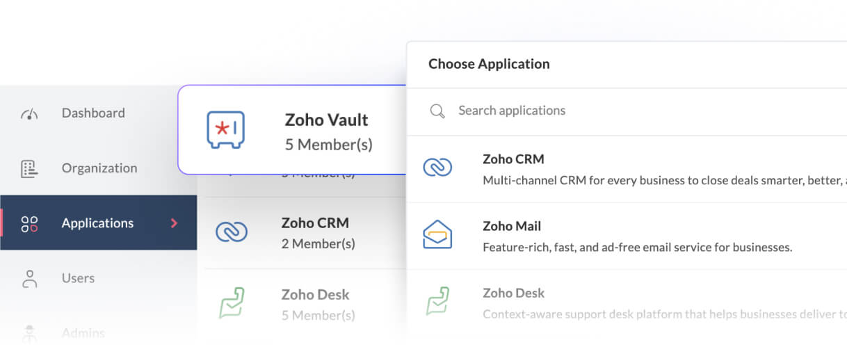 Simplify workforce password management with Zoho Vault