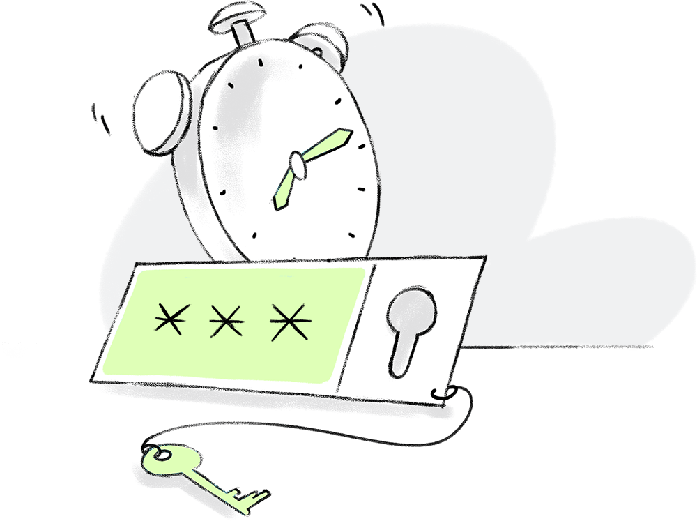 Limit the access time for passwords