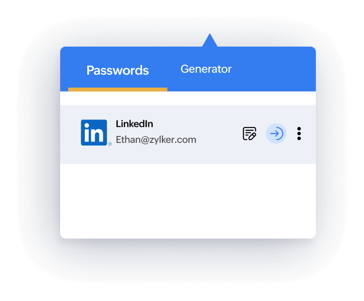 password menu